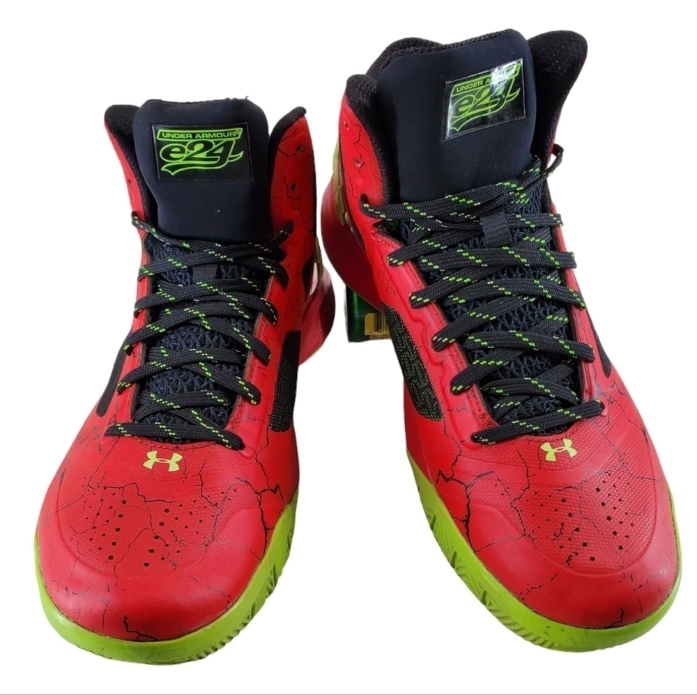 Under Armour E24 ClutchFit Drive 2 Red Shoes Mens 9.5 Athletic Basketball Sports